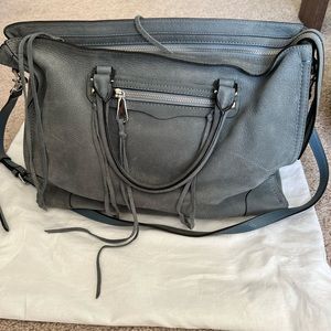 Rebecca Minkoff Blue Suede Shoulder Bag